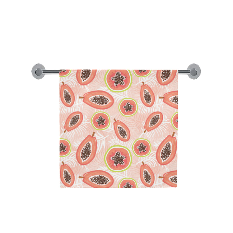 papaya leaves pattern Bath Towel
