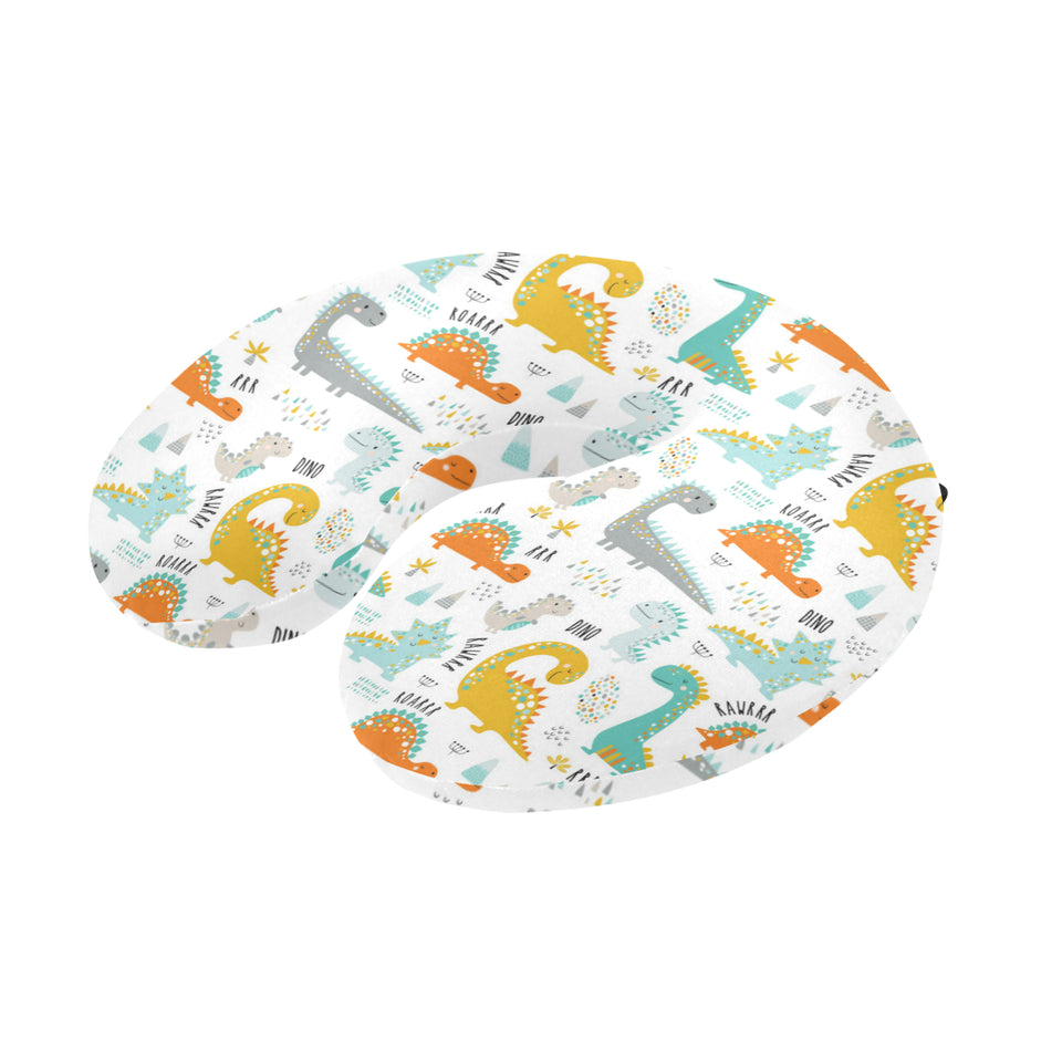 Cute funny kids dinosaurs pattern U-Shaped Travel Neck Pillow