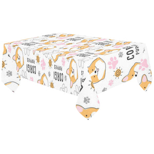 Corgi Dog Pattern Tablecloth