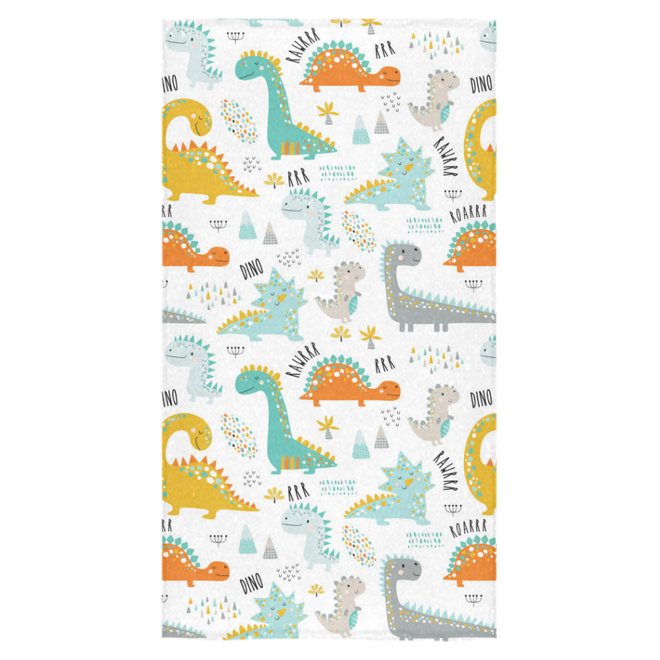 Cute funny kids dinosaurs pattern Bath Towel
