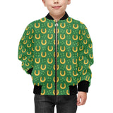 Horseshoes Pattern Print Design 05 Kids' Boys' Girls' Bomber Jacket