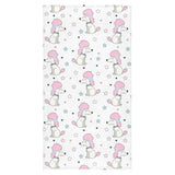 Cute poodle dog star pattern Bath Towel