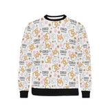 Corgi Dog Pattern Men's Crew Neck Sweatshirt