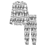 Piano Pattern Print Design 03 Men's All Over Print Pajama