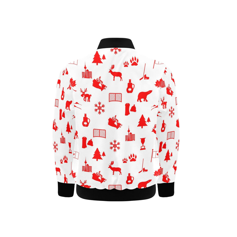 Canada Pattern Print Design 04 Kids' Boys' Girls' Bomber Jacket