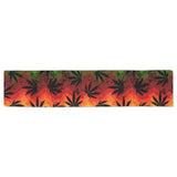 Canabis Marijuana Weed Pattern Print Design 03 Table Runner