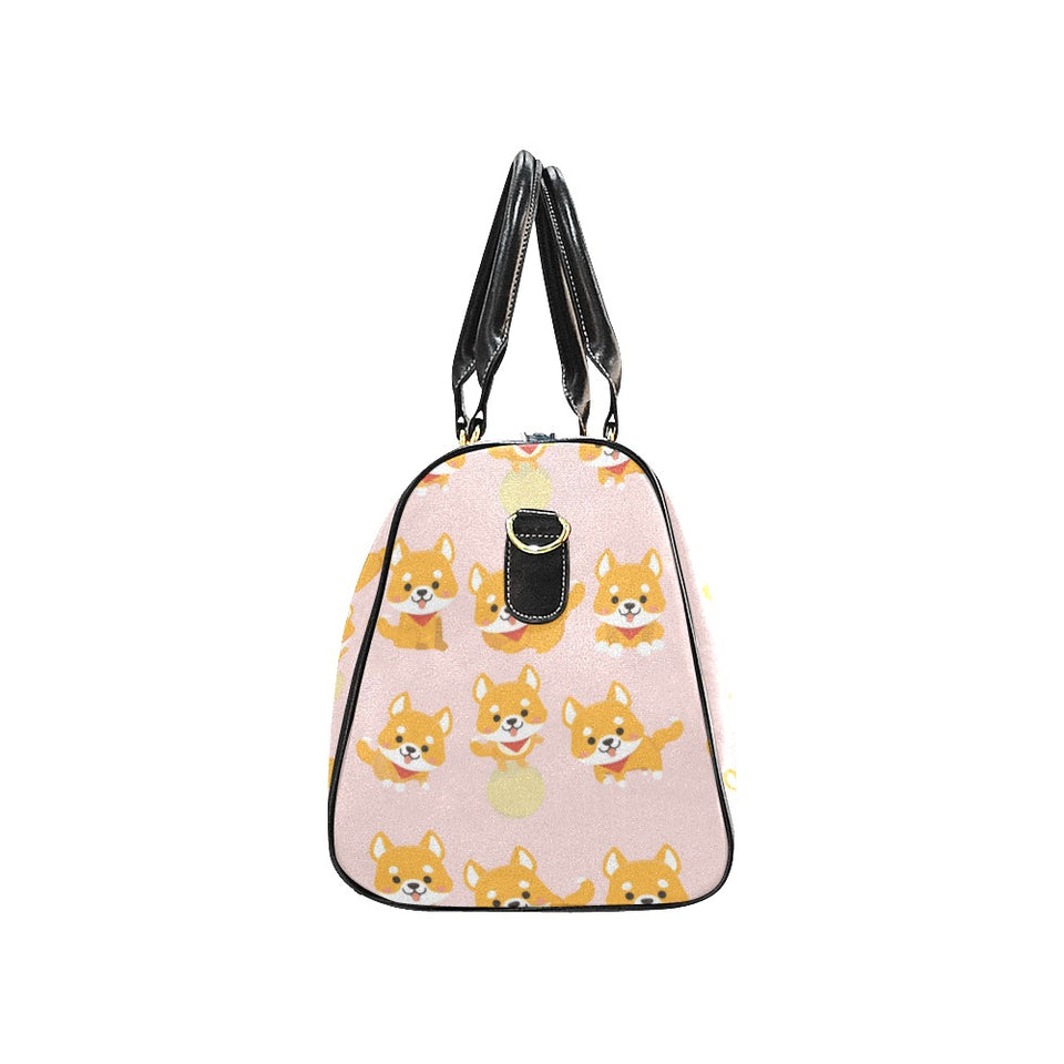Cute shiba inu dog pattern Travel Bag