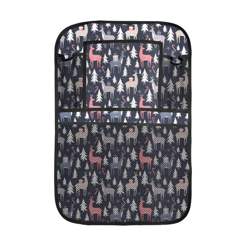 Deers Winter Christmas pattern Car Seat Back Organizer