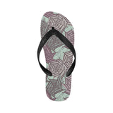 Spider web cobweb design color pattern Unisex Flip Flops