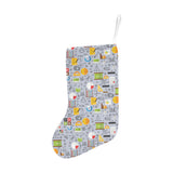 Math Pattern Print Design 04 Christmas Stocking