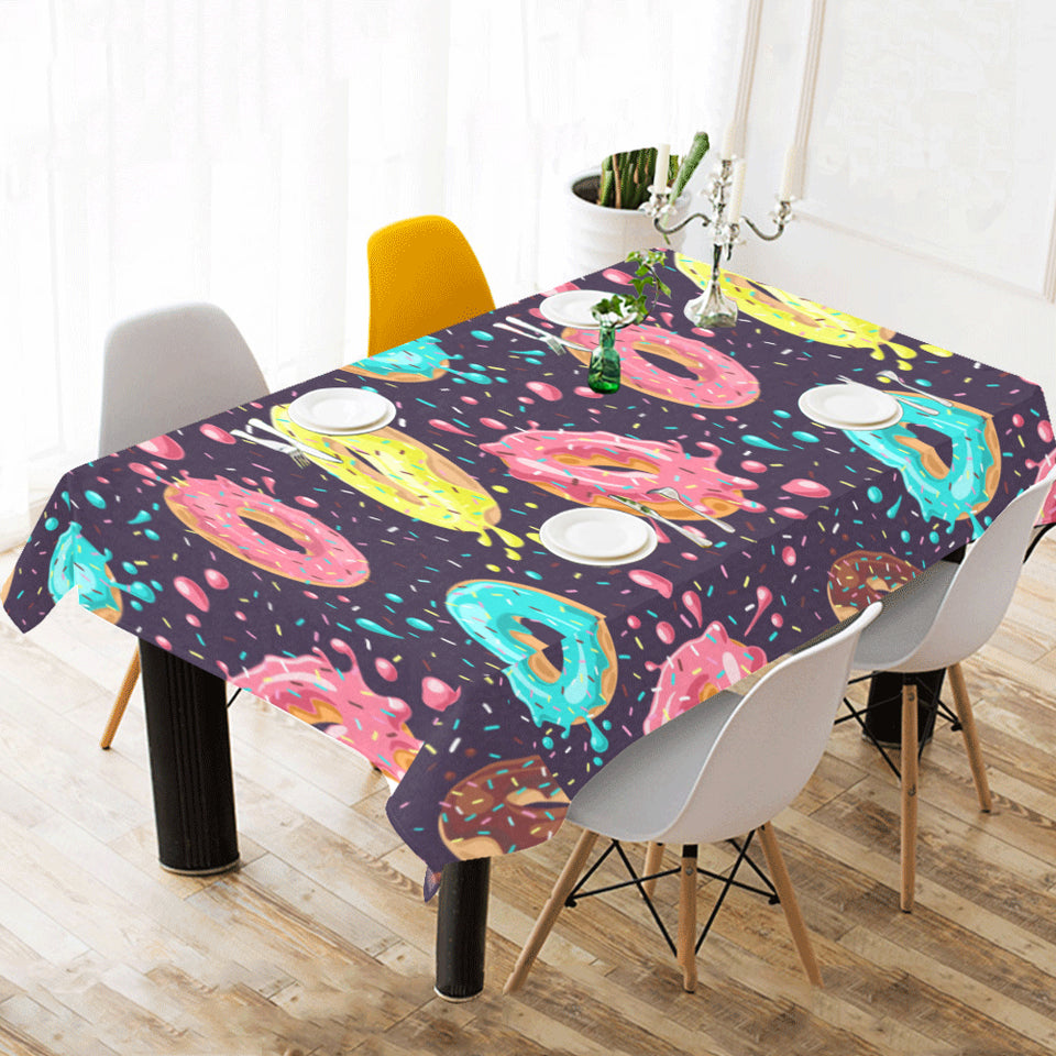 Colorful donut glaze pattern Tablecloth