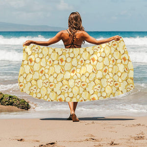 Popcorn Pattern Print Design 04 Beach Towel
