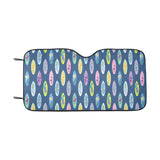 Surfboard Pattern Print Design 03 Car Sun Shade