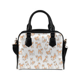 shiba inu dog pattern Shoulder Handbag