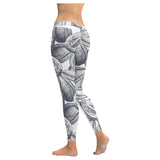 Guava tropical hand drawn pattern Women's Legging Fulfilled In US
