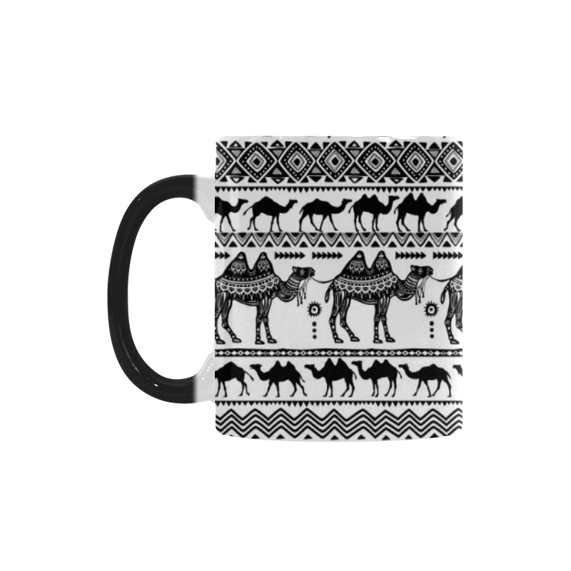Camel polynesian tribal pattern Morphing Mug Heat Changing Mug