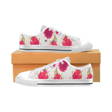 dragon fruits design pattern Men's Low Top Shoes White