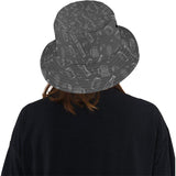 Beer hand drawn pattern Unisex Bucket Hat