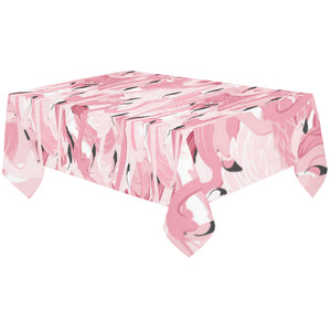 Pink flamingos pattern background Tablecloth
