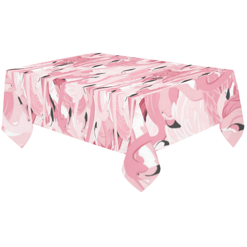 Pink flamingos pattern background Tablecloth