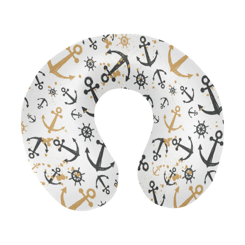 Anchors Rudders pattern U-Shaped Travel Neck Pillow