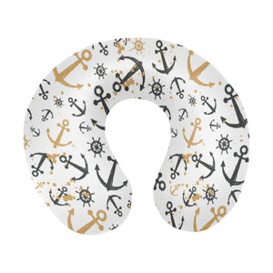 Anchors Rudders pattern U-Shaped Travel Neck Pillow