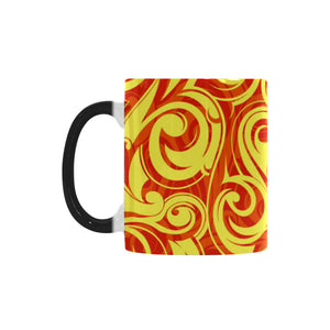 Fire flame design pattern Morphing Mug Heat Changing Mug