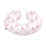 Hand drawn ice cream pattern U-Shaped Travel Neck Pillow
