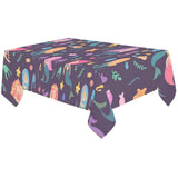 beautiful mermaid Fish jellyfish algae other marin Tablecloth