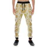 Gold grape pattern Unisex Casual Sweatpants