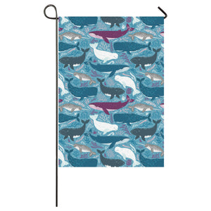 Whale design pattern House Flag Garden Flag