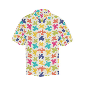 Pigeon Pattern Print Design 01 Men's All Over Print Hawaiian Shirt (Model T58)