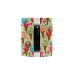Colorful ice cream pattern Morphing Mug Heat Changing Mug
