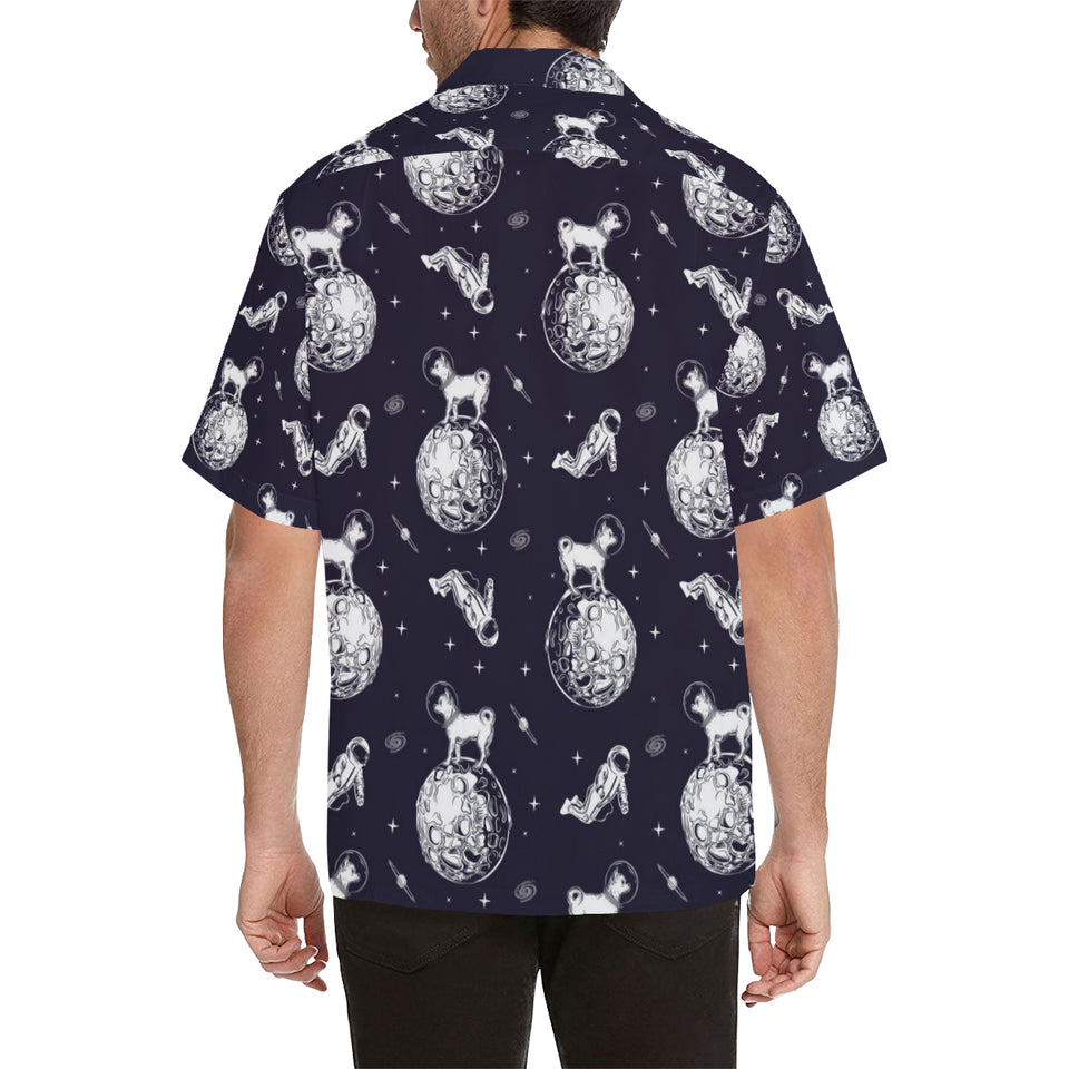 Chihuahua space helmet. astronaut pattern Men's All Over Print Hawaiian Shirt
