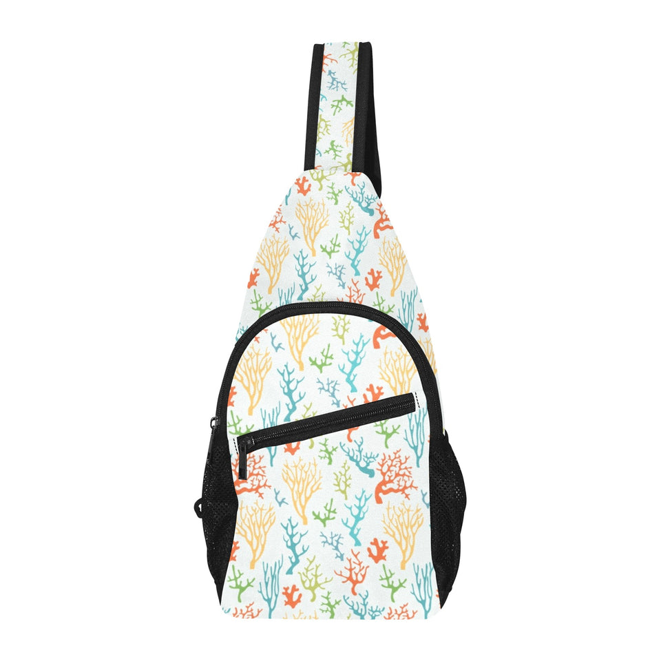 Coral Reef Pattern Print Design 02 All Over Print Chest Bag