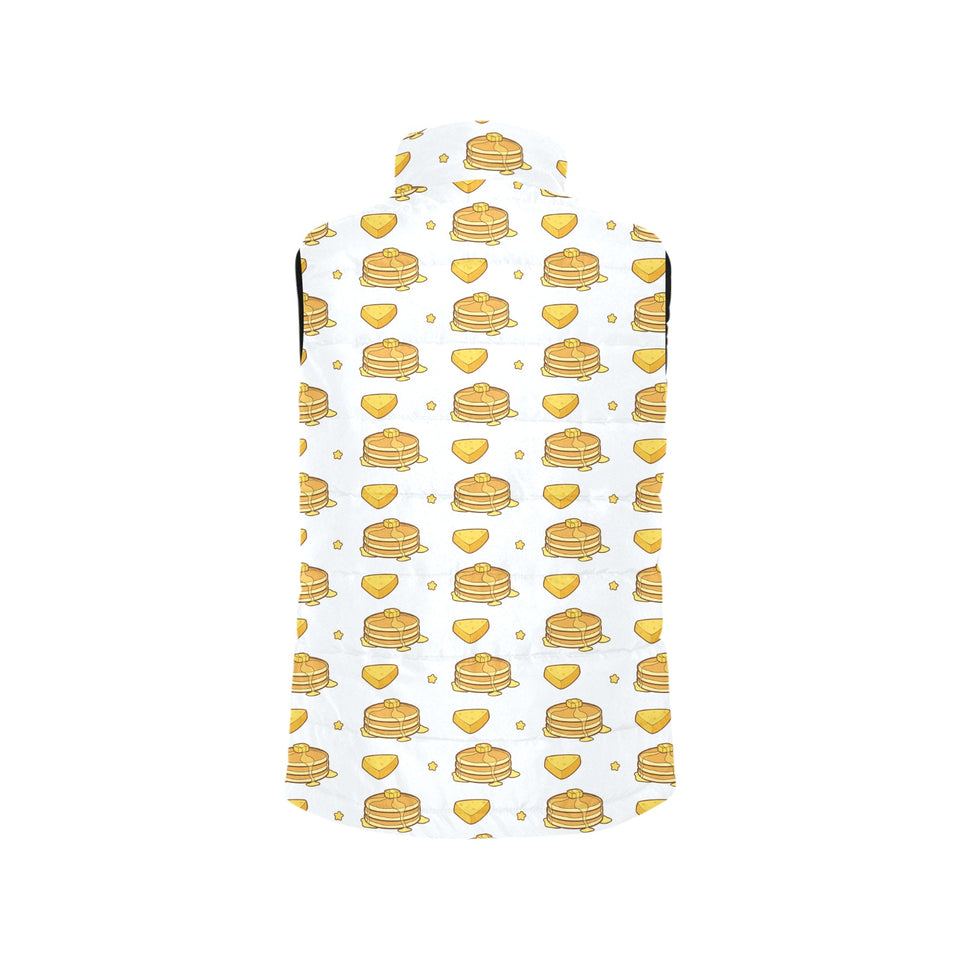 Pancake Pattern Print Design 03 Men's Padded Vest