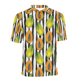 papaya design pattern Men's All Over Print Polo Shirt