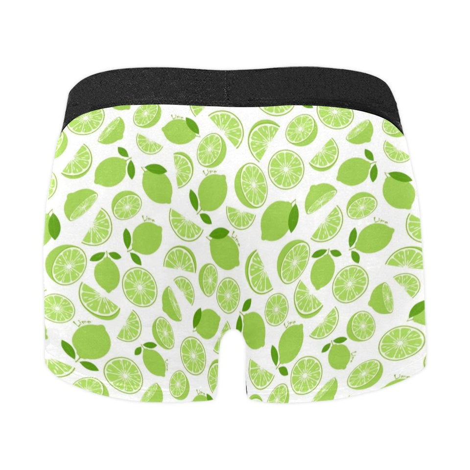 Lime design pattern Men's All Over Print Boxer Briefs Men's Underwear
