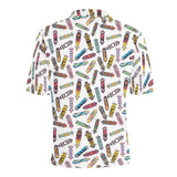 Skate Board Pattern Print Design 05 Men's All Over Print Polo Shirt