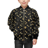 Dog Paws Pattern Print Design 05 Kids' Boys' Girls' Bomber Jacket