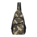 Horse Camouflage Pattern All Over Print Chest Bag