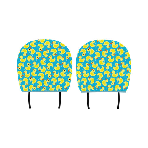 Duck Pattern Print Design 04 Car Headrest Cover