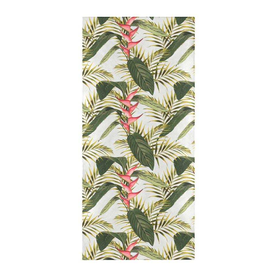 heliconia pattern Beach Towel