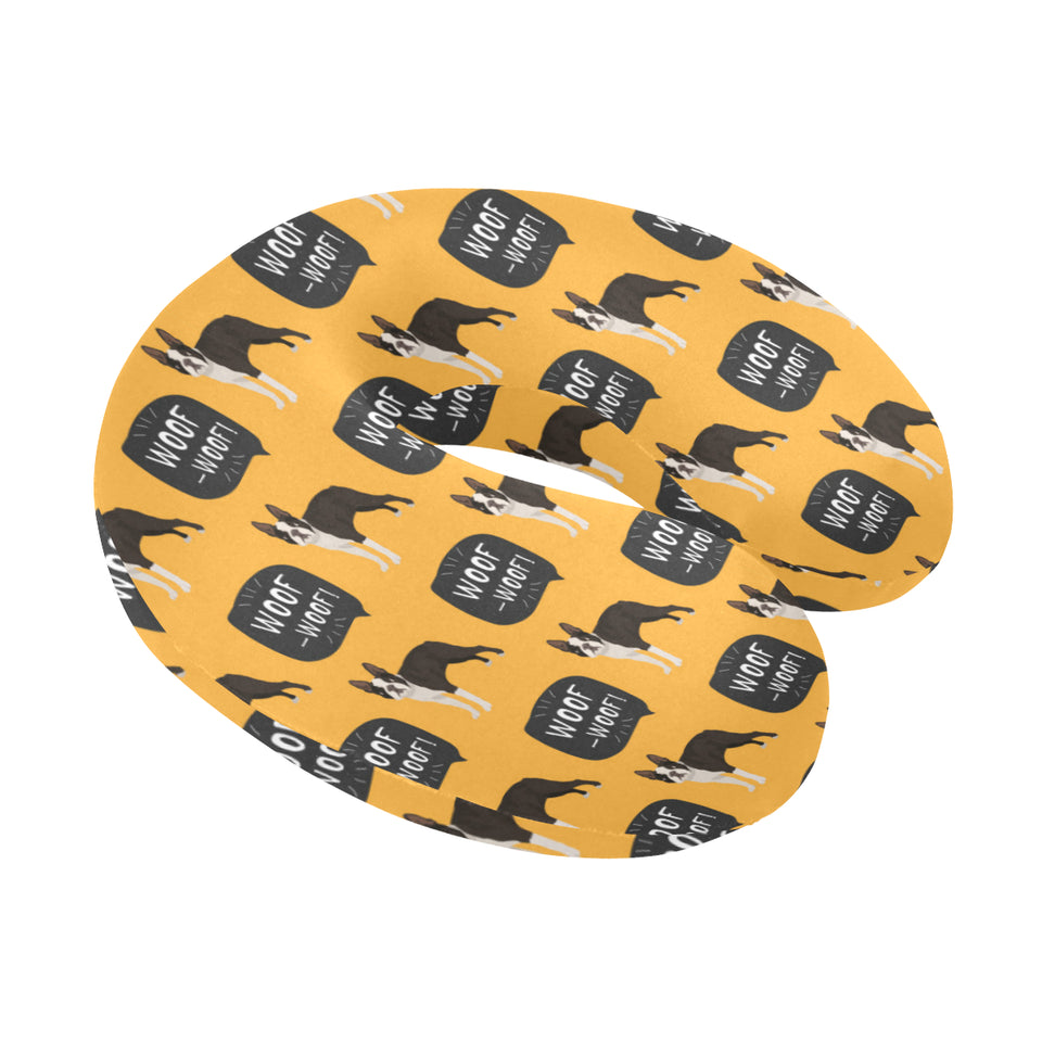 Boston terrier design pattern U-Shaped Travel Neck Pillow