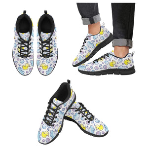 Duck Toy Pattern Print Design 01 Men's Breathable Sneakers ( Model 055)