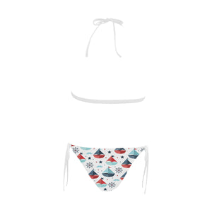 Cute color paper sailboat pattern Sexy Bikinis Two-Piece Swimsuits