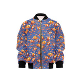 Clown Fish Pattern Print Design 04 Kids' Boys' Girls' Bomber Jacket