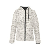 Clown Fish Pattern Print Design 05 Women's Padded Hooded Jacket