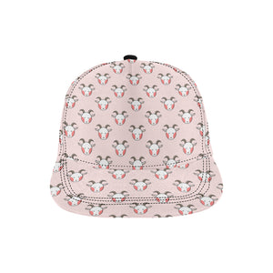 Cute goat pattern All Over Print Snapback Cap