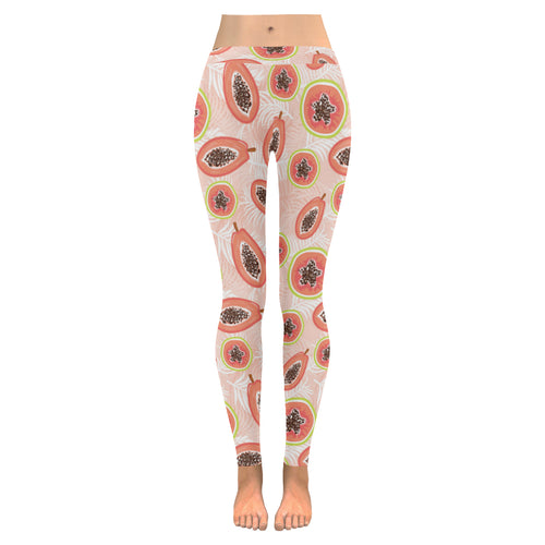 papaya leaves pattern Women's Legging Fulfilled In US